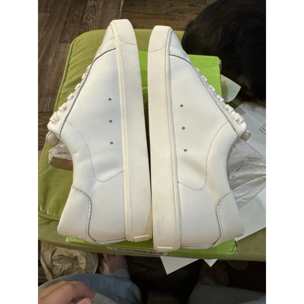 Sam Edelman Women‎ s Ethyl Lace Up Sneakers Size 11 Leather White New